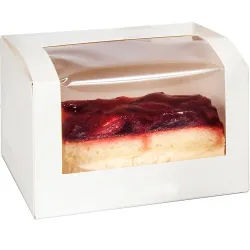 Boîte Pâtissière blanche avec fenêtre