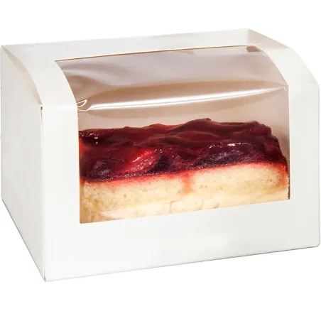 Boîte Pâtissière blanche avec fenêtre