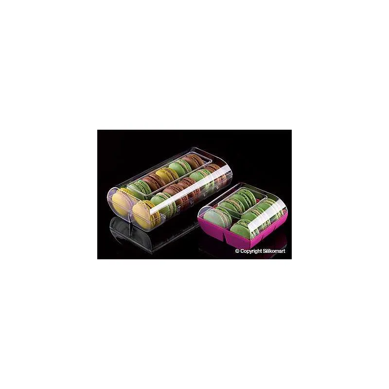 Boites à macaron macado plastique pour Boulangeries & Pâtisseries