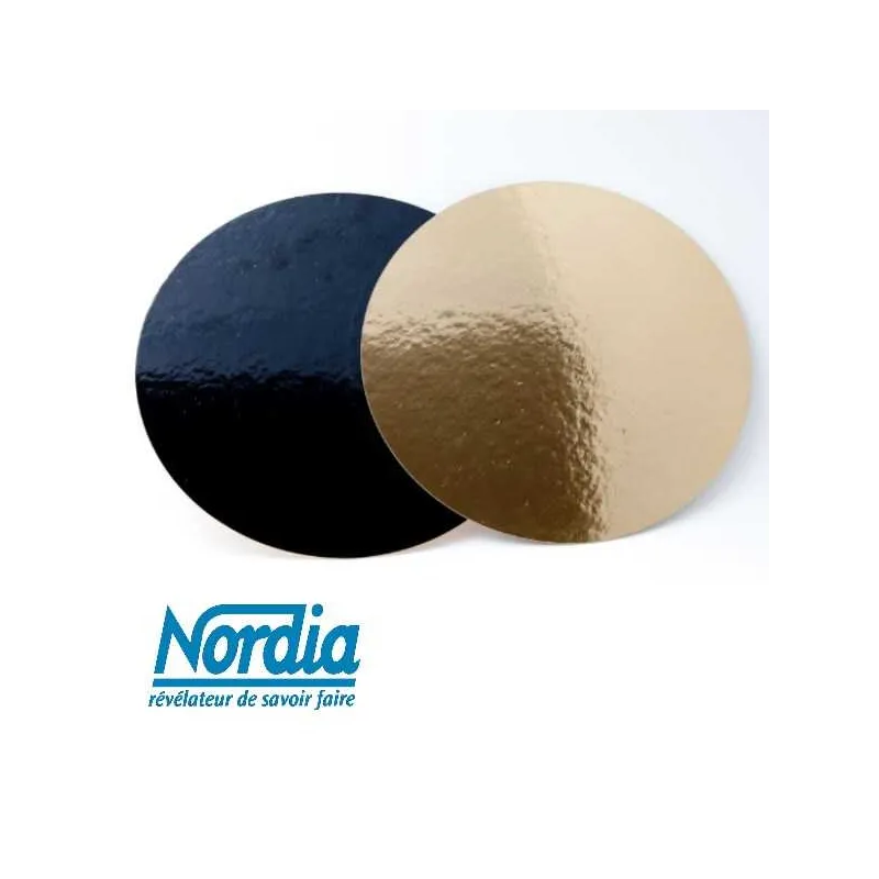 SUPPORT CARTON ROND OR/NOIR PAPA France - 1