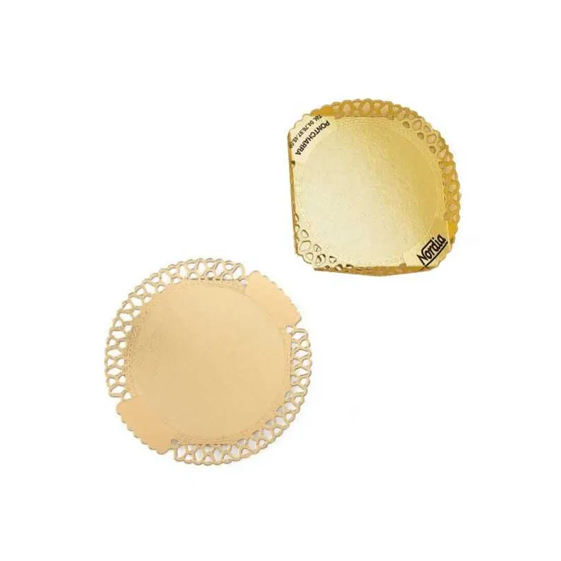 SUPPORT CARTON DENTELLE OR