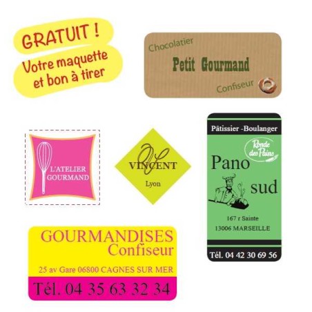 ETIQUETTES PERSONNALISES ADHESIVES