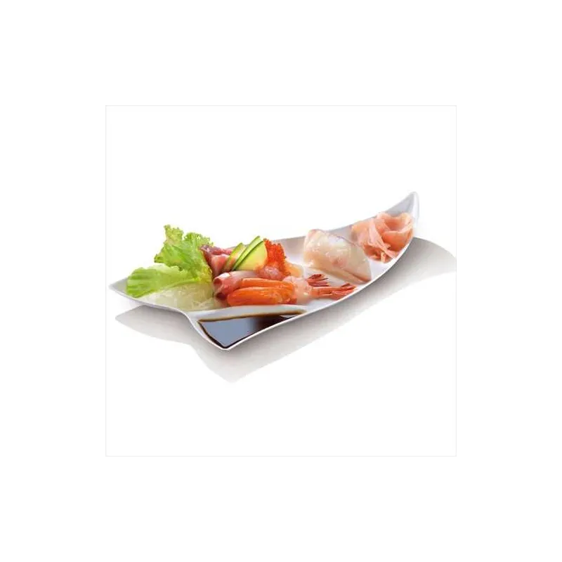 ASSIETTE JETABLE BIO TRIANGLE FLORALE CANNE A SUCRE PAPA France - 1