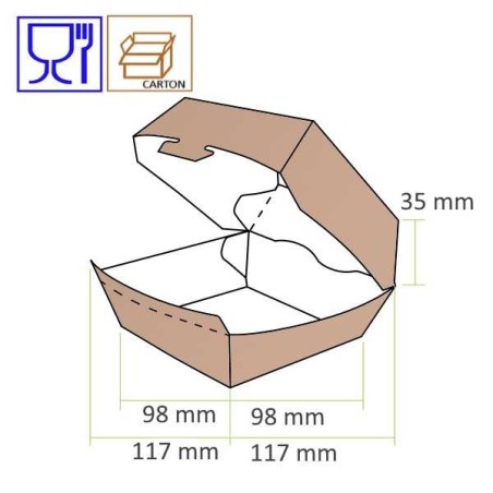 BOITES BURGER CARTON