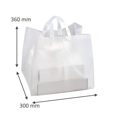 SAC A BOITE PATISSIERE PLASTIQUE 50 MICRONS