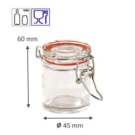 VERINNES MINI BOCAUX EN VERRE