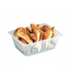 Barquette frites en plastique transparente Caissipack par Alphaform 