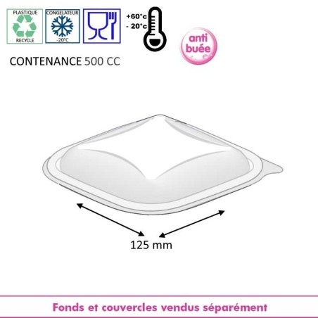 Boite à salade avec ou sans couvercle pour snacking et boulangeries