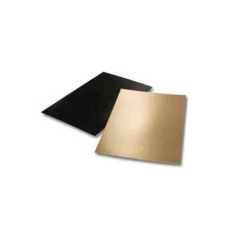 SUPPORT CARTON PLAQUE OR/NOIR