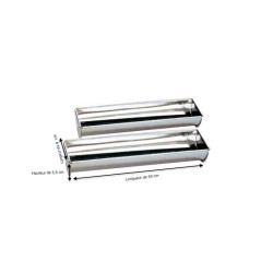 GOUTTIERE BUCHE EN INOX L 50 CM