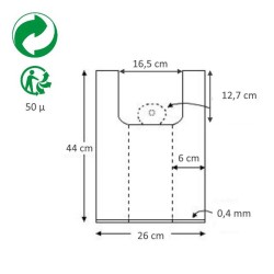 SAC PLASTIQUE BIODEGRADABLE HOME COMPOST