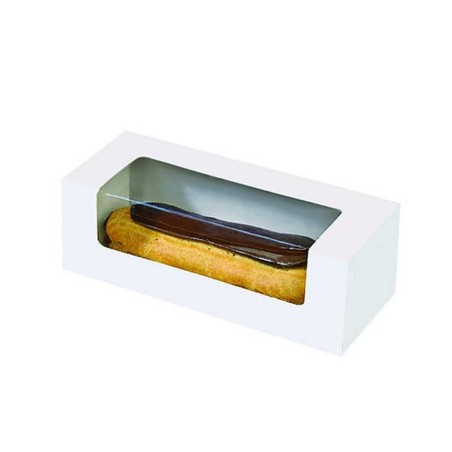 BOITE PATISSIERE BLANCHE POUR ECLAIR