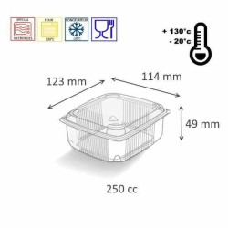 BARQUETTE PLASTIQUE CHARNIERE POUR PLATS CHAUD ONDIPACK