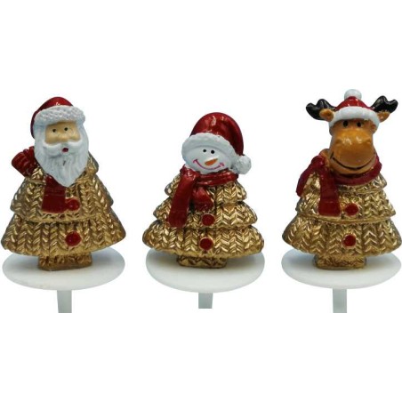 Decor de buche de noel pere noel