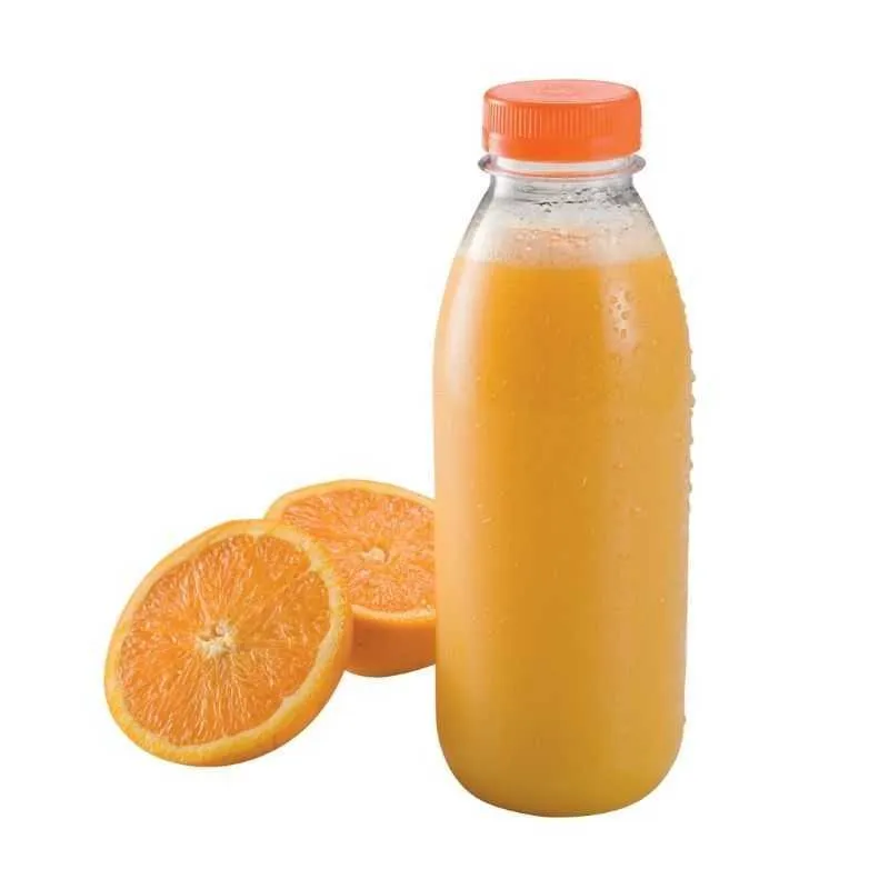 Bouteille a jus d'orange plastique réutilisable 33 cl