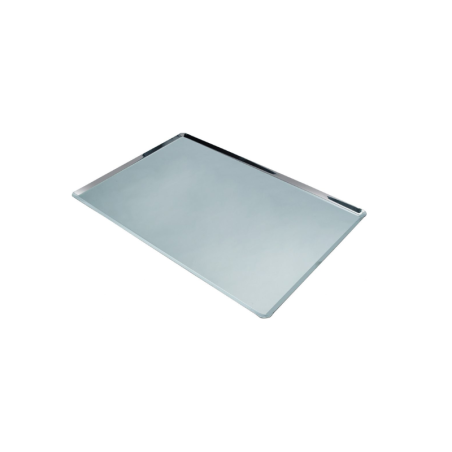 Plaque cuisson en inox 4 bords pincés