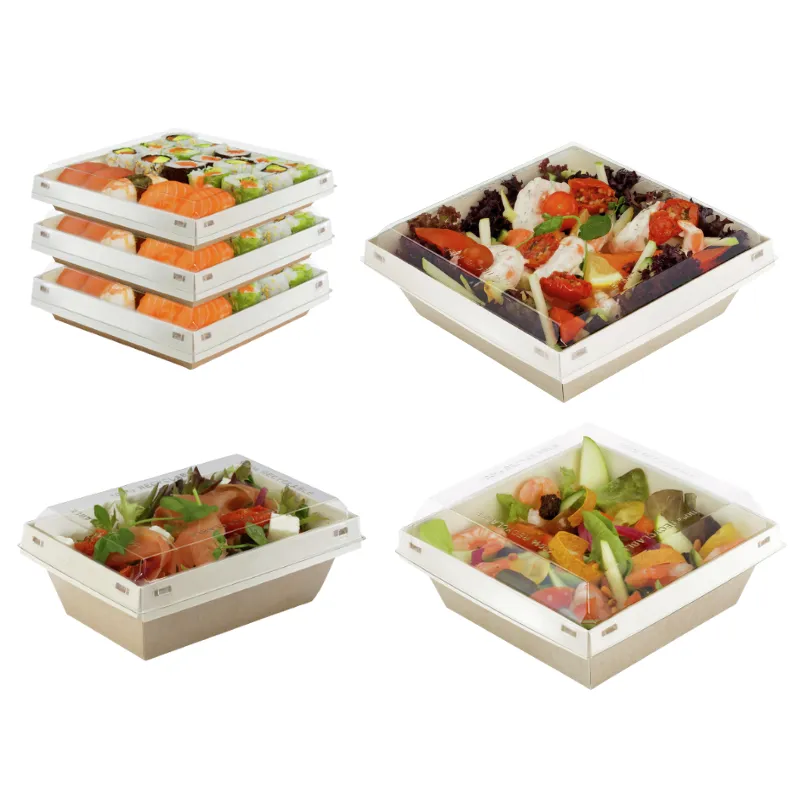 BOITE SALADE ÉTANCHE BIODÉGRADBLE LUXIFOOD