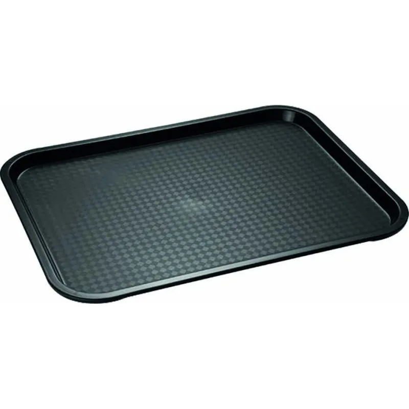 Plateau snacking réutilisable en polypro noir