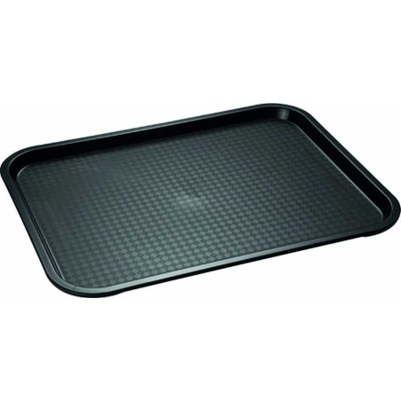 Plateau snacking réutilisable en polypro noir