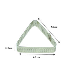 Triangle en inox perforé, le moule de toutes vos envies