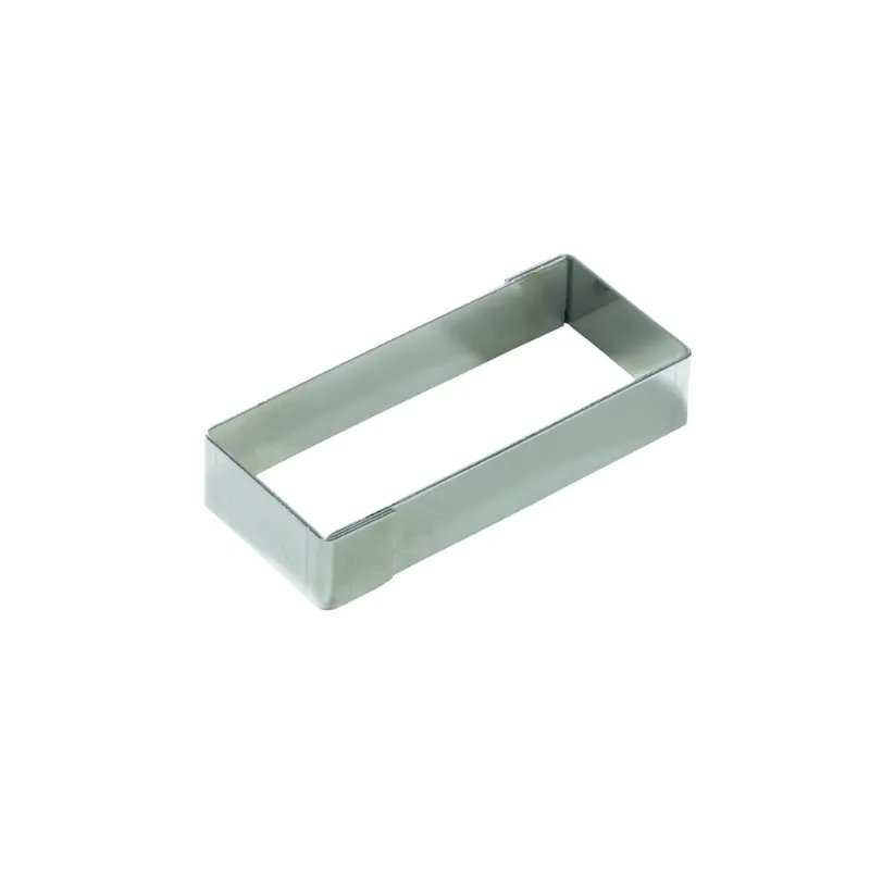 Rectangle à tarte en inox, moule pour cuisson ou moulage