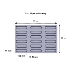 Cuisson des pains à hot dog facile et optimisée avec cette toile de cuisson