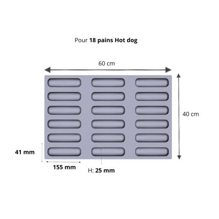 Cuisson des pains à hot dog facile et optimisée avec cette toile de cuisson