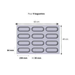 Cuisson optimale des baguettes avec la toile de cuisson Fibermae