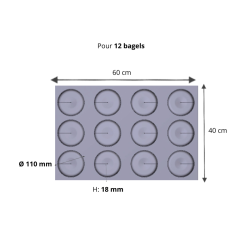 Cuisson Bagels optimale avec toile de cuisson Fibermae