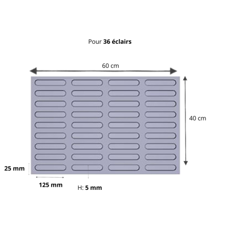 Toile de cuisson pour éclairs Fibermae, un incontournable