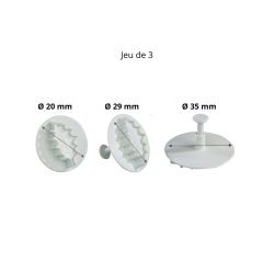 Découpoir plastique en forme de feuille de houx