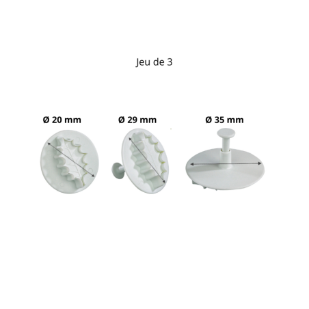 Découpoir plastique en forme de feuille de houx