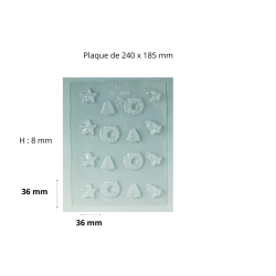 Plaque de moulage pour créer 16 sujets en simultanée