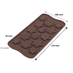 Moule 14 flocons de la célèbre marque Silikomart