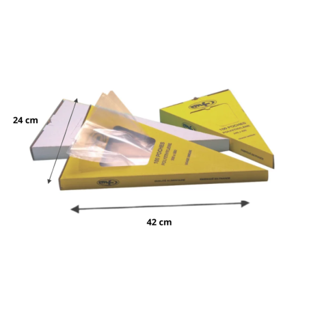 Poche jetable, un lot de 100 dans boite distributrice