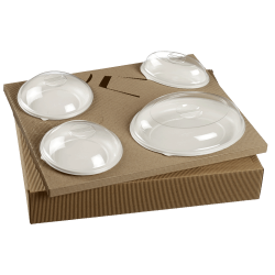 Kit plateau repas vaisselles + couvercle